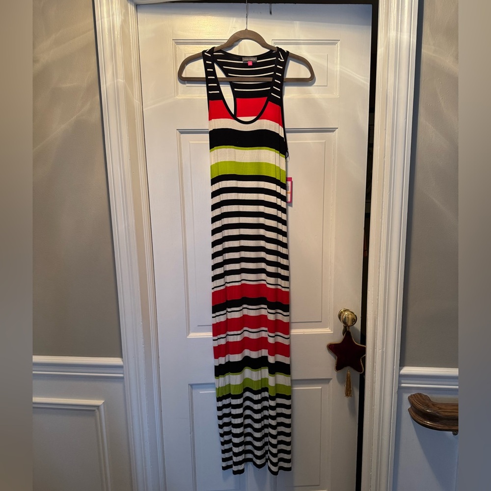 Vince Camuto striped maxi dress NWT